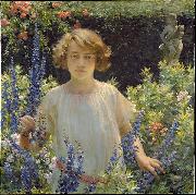 Charles Courtney Curran Betty Newell oil painting